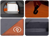 Tunnel Tent Grey and Orange 390 x 215 x 152 cm 42017444