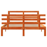 Bed Frame with Headboard without Mattress Wax Brown 160x200 cm 3306132