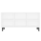 TV Cabinet with Metal Legs White 103.5x30x50 cm 805950
