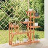 Flower Stand 110x25x111 cm Solid Wood Fir 362868