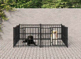 Outdoor Dog Kennel Steel 3.75 m 3124579