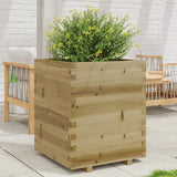 ZNTS Garden Planter 60x60x72.5 cm Impregnated Wood Pine 3282583