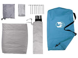 Camping Tent with Roof with Air Vent Blue 275 x 215 x 125 cm 42028633