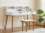 Dressing Table Set FAUSKE 3 pcs White 100 x 50 x 103.5 cm 3438588