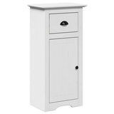 3 Piece Bathroom Furniture Set BODO White Solid Wood Pine 3307647