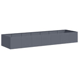Planter Anthracite 280x80x40 cm Steel 860761