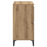 Sideboard Artisan Oak 60 x 35 x 70 cm Engineered Wood and Iron 881267
