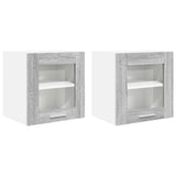 Hanging Cabinet with Storage 2 pcs Grey Sonoma 40 x 31 x 40 cm 884205