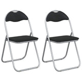 Folding Chair 2 pcs Black and Grey 48 x 43.5 x 81 cm 42029043
