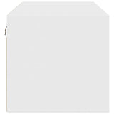 Wall Cabinet with Glass Doors White 102x37x35 cm 836511