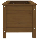 Garden Planter Honey Brown 82.5x40x39 cm Solid Wood Pine 825257