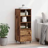 Highboard with Drawer Old Wood 40 x 36 x 110 cm Engineered Wood 882732