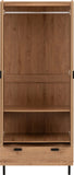 ZNTS Leon 2 Door 1 Drawer Wardrobe 100-101-199