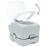 Portable Camping Toilet Grey and white 41.5 x 36.5 x 30 cm 42001438