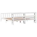 Bed Frame without Mattress White 180x200 cm Super King Solid Wood Pine 3305768