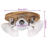 Ceiling Lamp 25 W White 50x50x25 cm E27 371832