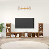 TV Cabinet Set 4 pcs Old Wood 37 x 35 x 107 cm Engineered Wood 3393522