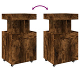 Bar Cart Smoked Oak 50x41x89 cm Engineered Wood 848266