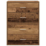 Cabinets with 2 Drawers 2 pcs Old Wood 60x31x40 cm Engineered Wood 858836