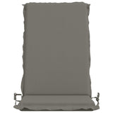 High Back Chair Cushion GEMERT 6 pcs 100% Polyester Grey 945893