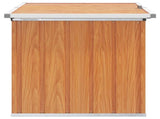 Outdoor Storage Box Wood 109 x 67 x 65 cm Galvanised Steel 42039092