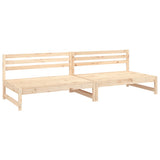 Garden Middle Sofas 2 pcs 120x80 cm Solid Wood Pine 825716