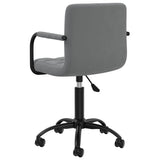 Swivel Office Chair Dark Grey Velvet 334711