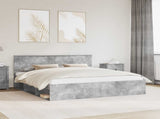 Bed Frame with Headboard Concerte 200 x 200 cm Engineered wood 3407835