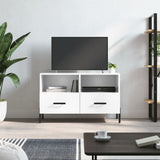 TV Cabinet High Gloss White 80x36x50 cm Engineered Wood 828982