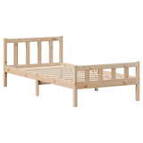 Bed Frame without Mattress 100x200 cm Solid Wood Pine 3301575