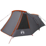 Tunnel Tent 3-Person Grey and Orange 328 x 228 x 115 cm 42004052