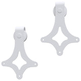 Sliding Door 100 x 210 cm Solid Pine Wood Natural and White 3445100