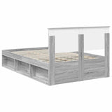 Bed Frame Grey Sonoma 120 x 200 cm Engineered wood 3407909