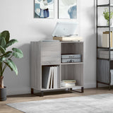 Record Cabinet Grey Sonoma 84.5x38x89 cm Engineered Wood 831786