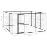 Outdoor Dog Kennel Steel 14.52 m 3082313