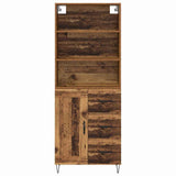 Highboard with Drawer 2 pcs Old Wood Engineered Wood 3415653