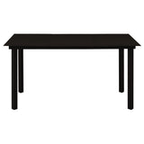 Garden Dining Set Black 3060275