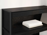 Book Cabinet Black Oak 80 x 30 x 121 cm Engineered Wood 886414