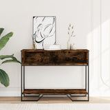 Console Table Smoked Oak 100x35x74.5 cm Engineered Wood 848531