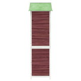 Garden Tool Shed Mocha 120x53,5x170 cm Solid Wood Pine 172248