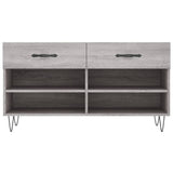 Shoe Bench Grey Sonoma 102x35x55 cm Engineered Wood 829738