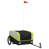 Bike Trailer Black and Green 45 kg Iron 94046