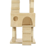 Cat Tree with Sisal Scratching Posts 170 cm Beige 170614