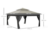 3 x 3 Pop Up Gazebo with Mosquito Netting, 1 Person Easy up Marquee Party Tent with 1-Button T3398P320180
