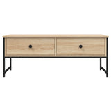 Coffee Table Sonoma Oak 101x49x39.5 cm Engineered Wood 837738