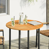 Table Top 90x2.2 cm Round Solid Wood Acacia 4004251