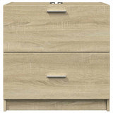 Sink Cabinet Sonoma Oak 59x37x59 cm Engineered Wood 848110