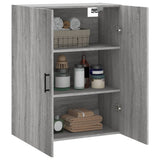 Wall Mounted Cabinet Grey Sonoma 69.5x34x90 cm 828434