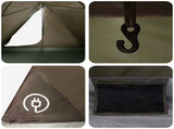 Backpacking Tent Brown and Grey 4-Person 42019354