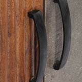 TV Cabinet Grey 130x30x46 cm Solid Rough Mango Wood 282743